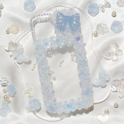 Blue Shimmering Garden Phone Case