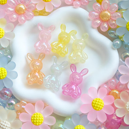 Mixed Flower, Bunny, Mickey Mouse, Bow Beads 10 Pack