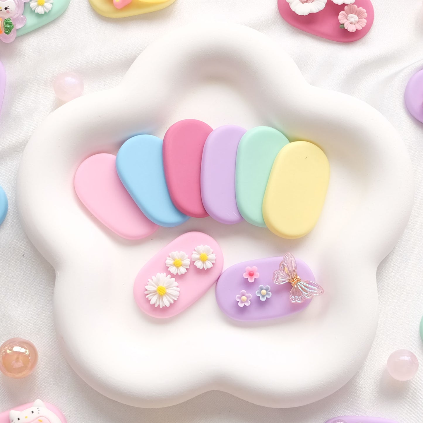 Macaron Hair Clip Base