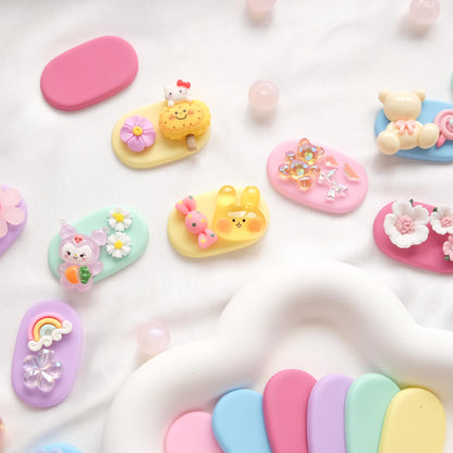 Macaron Hair Clip Base