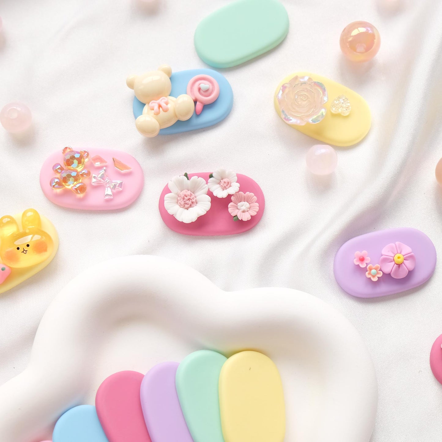 Macaron Hair Clip Base