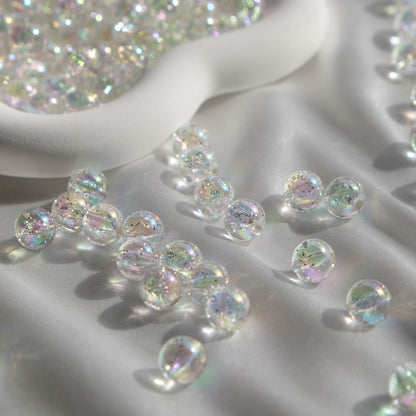 Round Glitter Beads 10mm