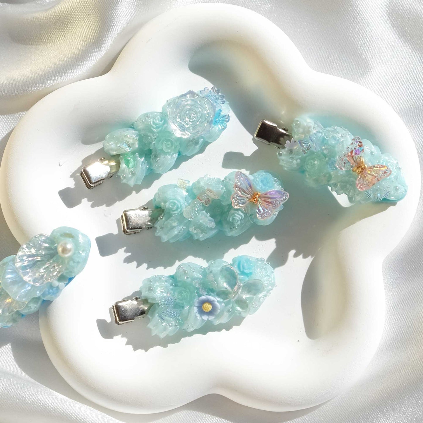 Shimmering Sky Hair Clips