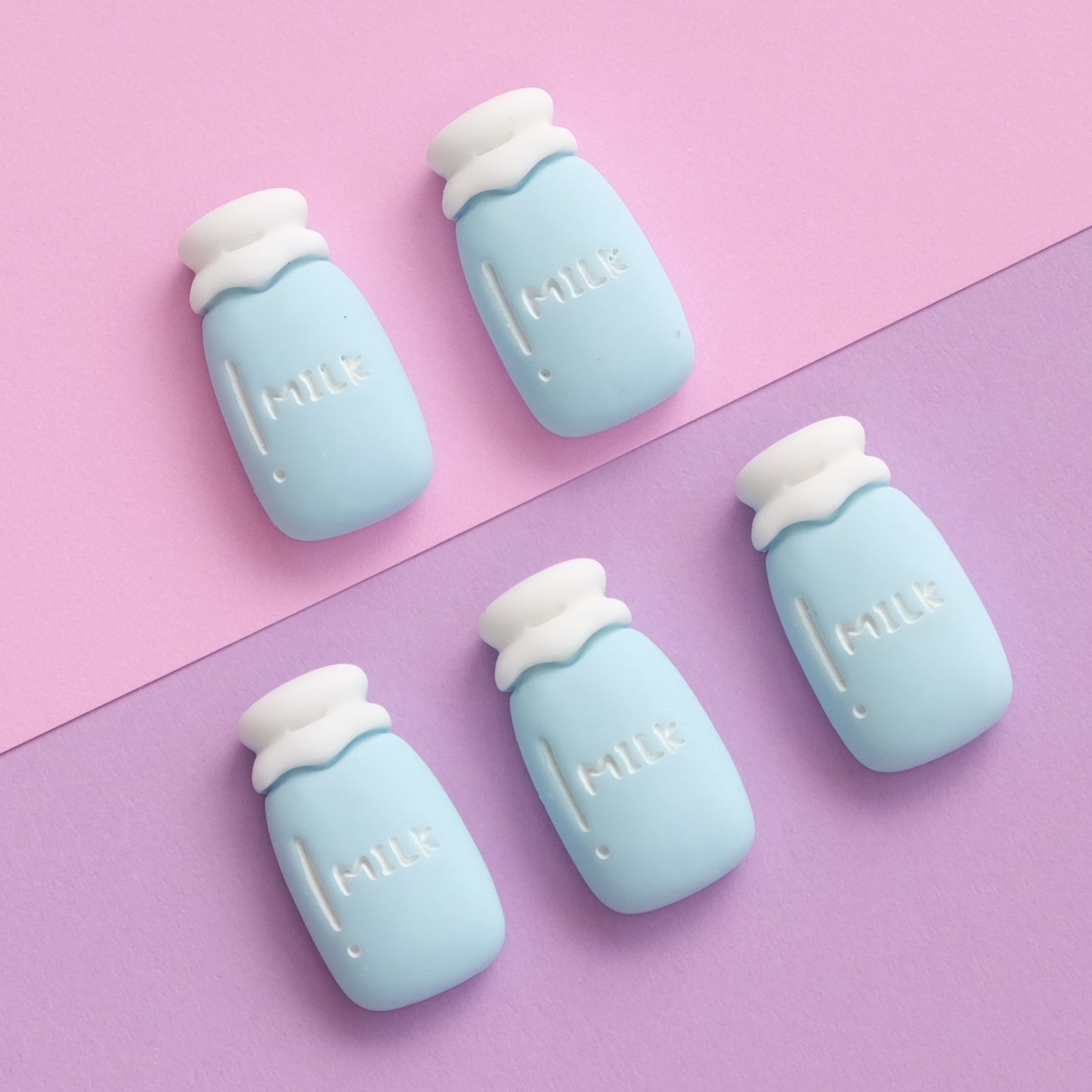 Pastel Milk Bottles