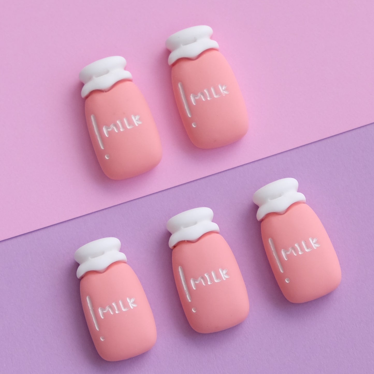 Pastel Milk Bottles