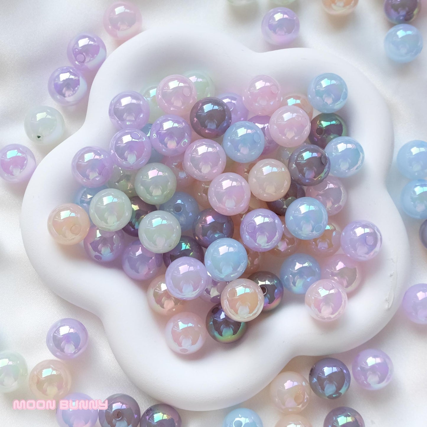 Milky Gummy Ball Beads