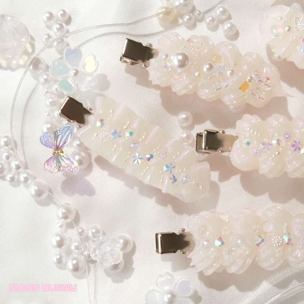 Iridescent Pearl Hair Clips Series No.2