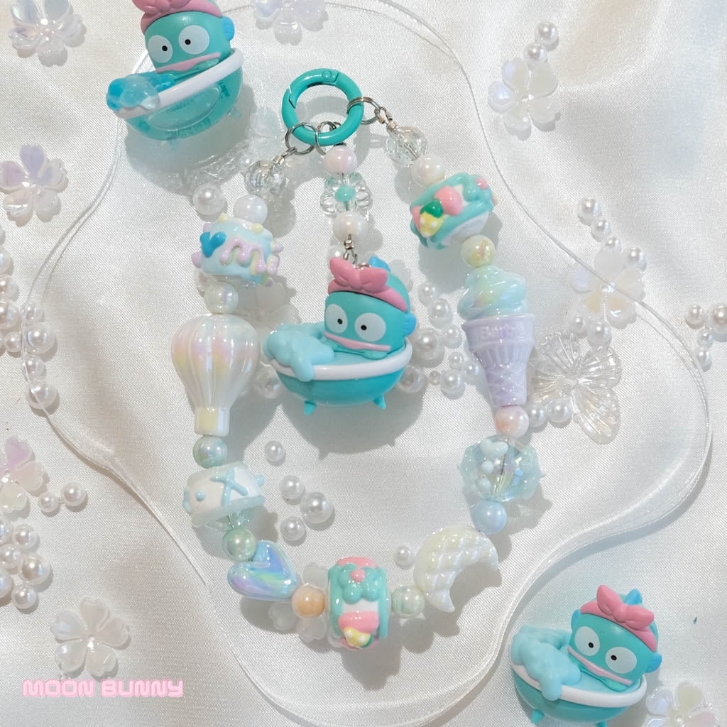 Cute Fish Bubble Bath Phone Charm No.01