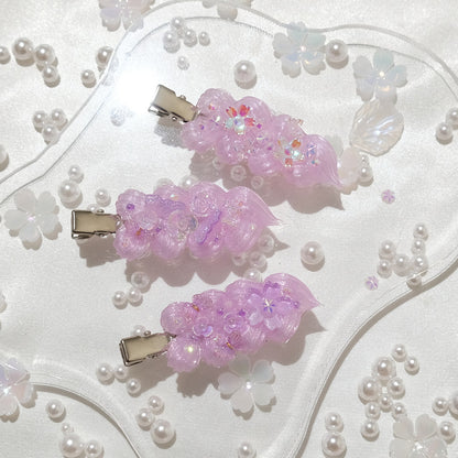 Lilac Blossom Dream Hair Clips