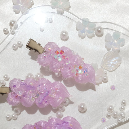 Lilac Blossom Dream Hair Clips